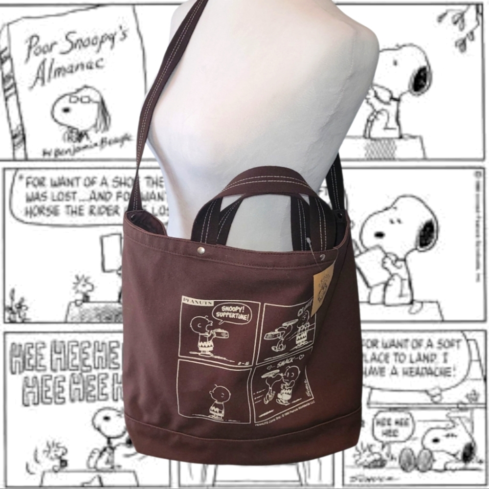 🍫👜 BRAND NEW Snoopy Chocolat Tote / Crossbody Bag👜🍫